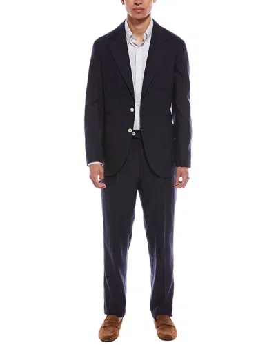 Brunello Cucinelli 2pc Wool-blend Suit In Black