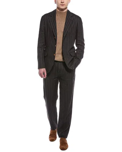 Brunello Cucinelli 2pc Linen Suit In Black