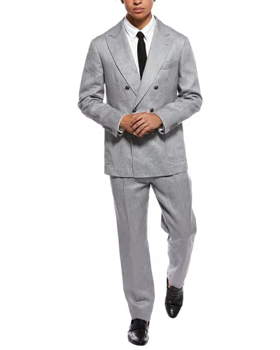 Brunello Cucinelli 2pc Linen Suit In Multi