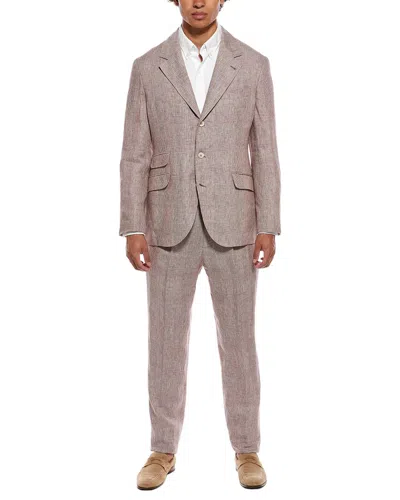 Brunello Cucinelli 2pc Linen Suit In Neutral
