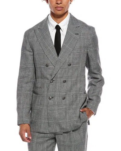 Brunello Cucinelli 2pc Linen-blend Suit In Black