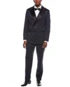 Brunello Cucinelli 2pc Silk Suit With Pleated Pant In Blue