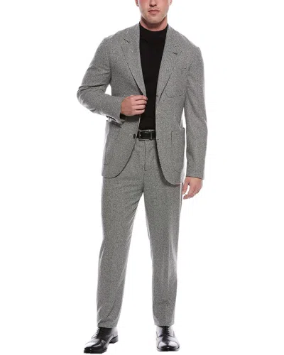 Brunello Cucinelli 2pc Wool & Cashmere-blend Suit In Gray