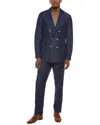 Brunello Cucinelli 2pc Wool Suit With Pleated Pant In Blue