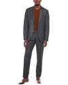 Brunello Cucinelli 2pc Wool & Linen-blend Suit With Pleated Pant In Gray