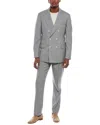 Brunello Cucinelli 2pc Wool Suit With Pleated Pant In Gray