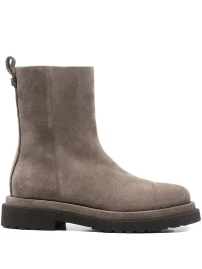BRUNELLO CUCINELLI 30MM SIDE-ZIP SUEDE ANKLE BOOTS