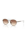 Brunello Cucinelli 50mm Phantos Optical Glasses In Brown