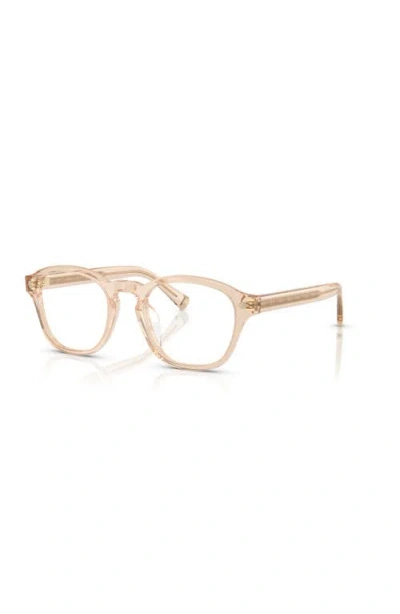 Brunello Cucinelli 50mm Square Optical Glasses In Brown