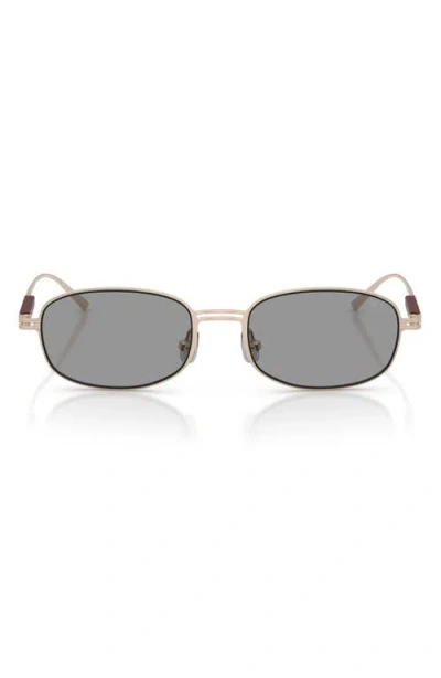 Brunello Cucinelli 51mm Oval Sunglasses In Gray