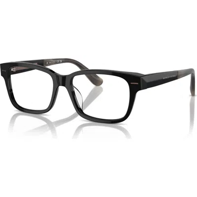 Brunello Cucinelli 53mm Rectangle Optical Glasses In Black