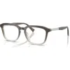 Brunello Cucinelli 53mm Rectangle Optical Glasses In Gray