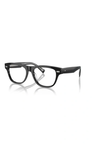 Brunello Cucinelli 54mm Rectangle Optical Glasses In Black