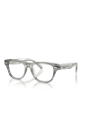 Brunello Cucinelli 54mm Rectangle Optical Glasses In Gray