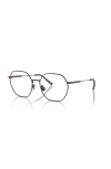 Brunello Cucinelli 55mm Irregular Optical Glasses In Brown