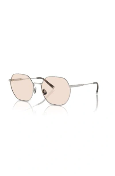 Brunello Cucinelli 55mm Irregular Optical Glasses In Brown