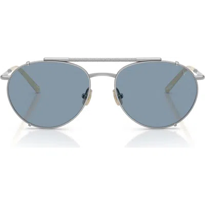 Brunello Cucinelli 56mm Pilot Sunglasses In Gray