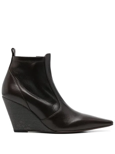 BRUNELLO CUCINELLI 75MM PRECIOUS HEEL BOOTS