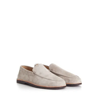 Pre-owned Brunello Cucinelli 825$ Beige Slip-on Loafers - Suede