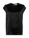 Brunello Cucinelli Beaded-trim Satin Blouse
