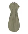 Brunello Cucinelli A-line Midi Dress In Gray