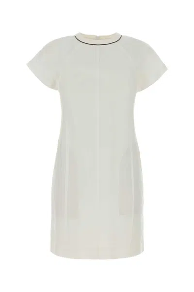 Brunello Cucinelli White Viscose Casual Dress
