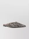 Brunello Cucinelli Glistening Abstract Embroidery Suede Sabots Women