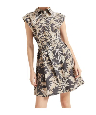 BRUNELLO CUCINELLI ABSTRACT-PRINT MINI DRESS