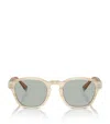 Brunello Cucinelli Bc4006s Round-frame Sunglasses In Green