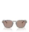Brunello Cucinelli Unisex Sunglass Bc4006s In Grey