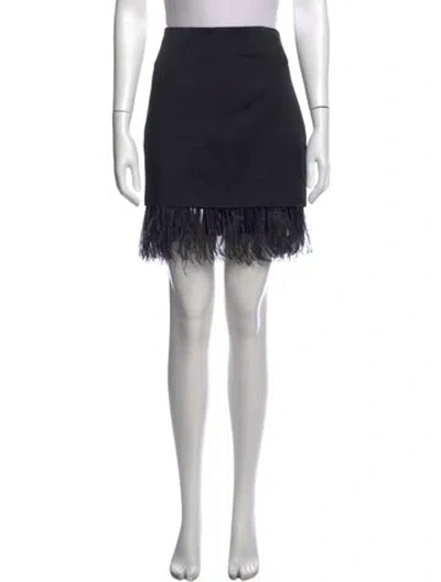 Pre-owned Brunello Cucinelli Acetate Mini Skirt In Black