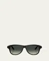 Brunello Cucinelli Acetate Round Sunglasses In Black