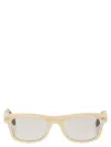 Brunello Cucinelli Acetate Sunglasses With Rectangular Frame In Neutral