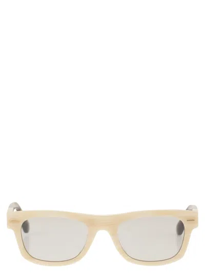 BRUNELLO CUCINELLI BRUNELLO CUCINELLI ACETATE SUNGLASSES WITH RECTANGULAR FRAME