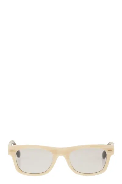 BRUNELLO CUCINELLI BRUNELLO CUCINELLI ACETATE SUNGLASSES WITH RECTANGULAR FRAME