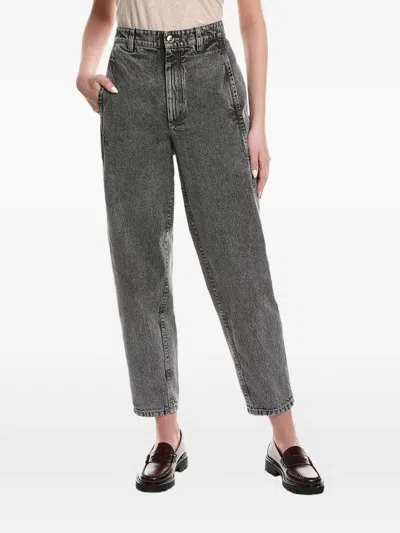 Brunello Cucinelli Acid-wash Belt-loop Jeans In Gray