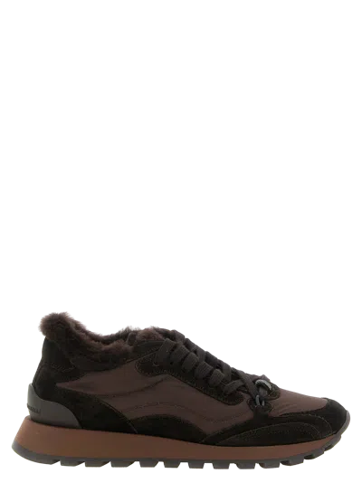 Brunello Cucinelli Active Sneaker In Brown