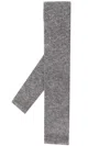 Brunello Cucinelli Adjustable Knitted Tie In Gray