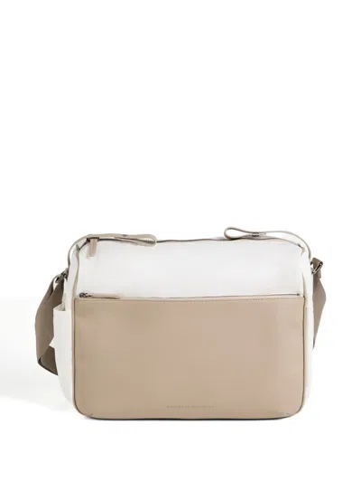 Brunello Cucinelli Adjustable-strap Changing Bag In White