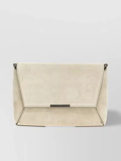 Brunello Cucinelli 'adjustable Strap' Suede Crossbody Bag