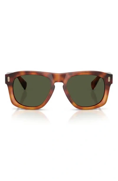 Brunello Cucinelli Alke 53mm Rectangular Pillow Sunglasses In Brown