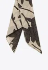 BRUNELLO CUCINELLI ALL-OVER FLORAL PRINT SCARF