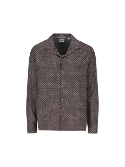 Brunello Cucinelli All-over Printed Shirt In Black