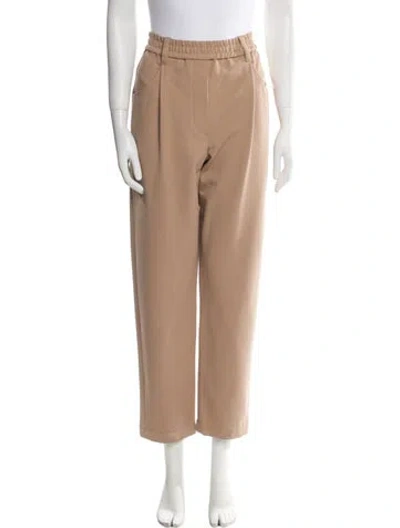 Pre-owned Brunello Cucinelli Alligator Straight Leg Pants W/ Tags In Neutral