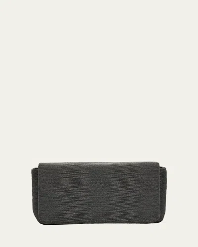 BRUNELLO CUCINELLI ALLOVER MONILI CONVERTIBLE CLUTCH BAG