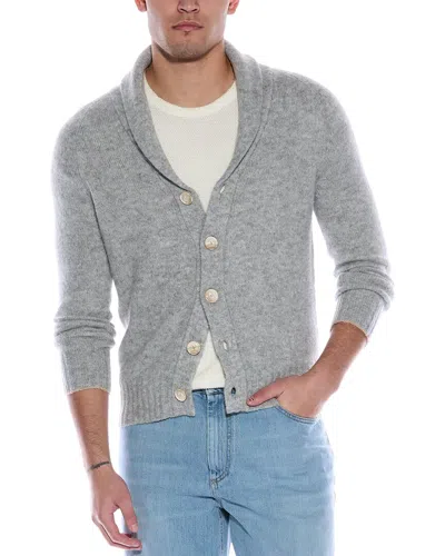 Brunello Cucinelli Alpaca & Wool-blend Cardigan In Gray