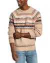 Brunello Cucinelli Fair Isle Alpaca Blend Crewneck Sweater In Neutral