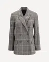 Brunello Cucinelli Alpaca And Wool Prince De Galles Blazer In Gray