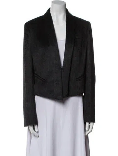 Pre-owned Brunello Cucinelli Alpaca Blazer In Blue