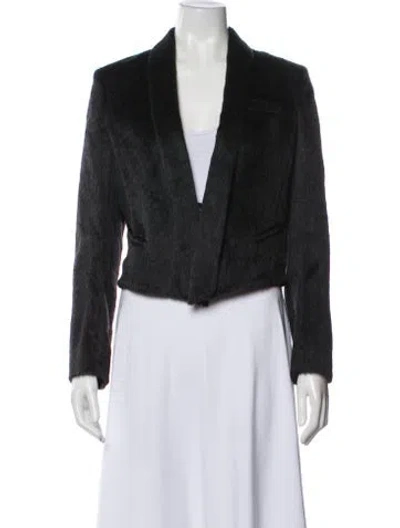 Pre-owned Brunello Cucinelli Alpaca Blazer In Gray